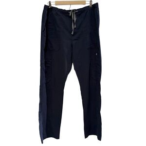 Figs Technical Collection Scrub Pant Dark Blue Size XL Pockets Drawing.